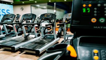 Cintas de correr de un gimnasio