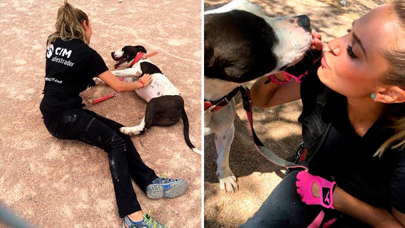 Alumna del curso de educador canino de CIM 