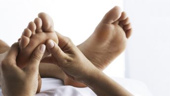 Reflexología en un paciente con cáncer