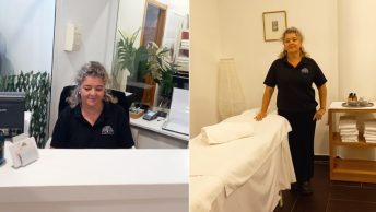 Sonia Jordà, trabajando en el Hotel Bonalba