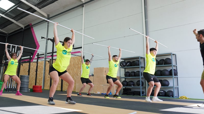 El proceso de acreditación de competencias del deporte 1 Alumnos del curso de entrenamiento personal