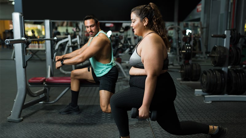 Entrenamiento de una persona con sobrepeso