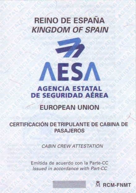 Certificado AESA