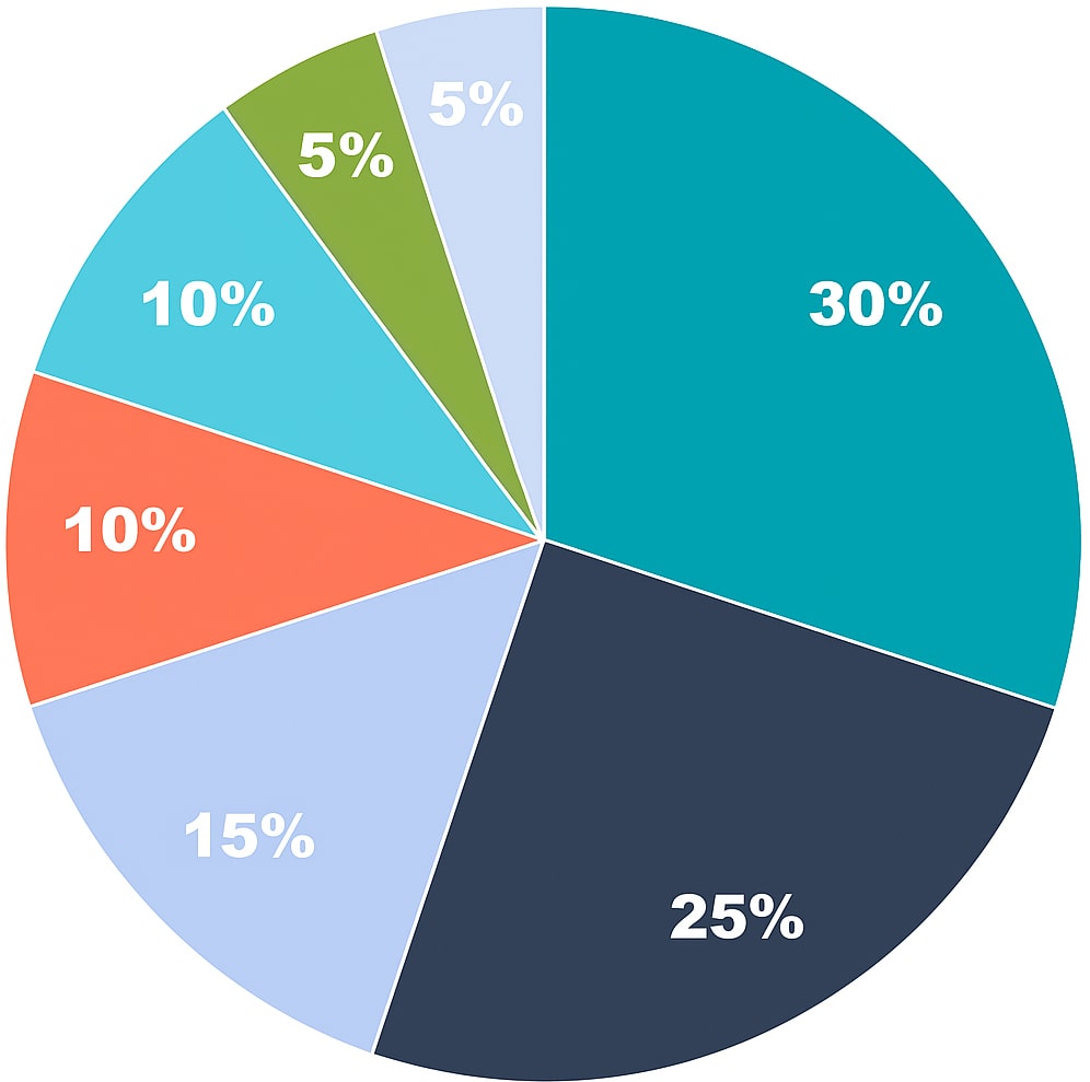 Gráfica circular Quiromasaje