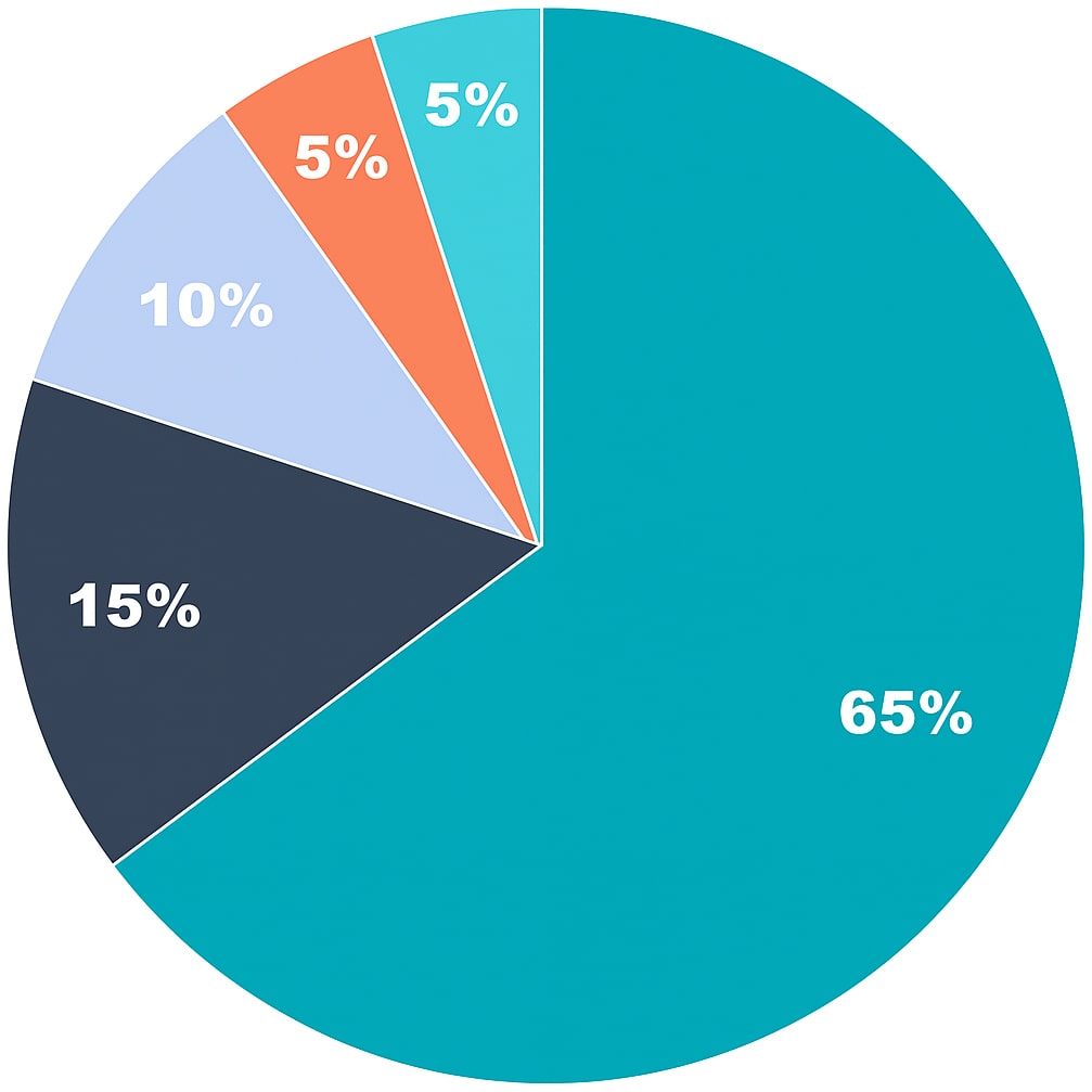 Gráfica circular Quiromasaje Zaragoza
