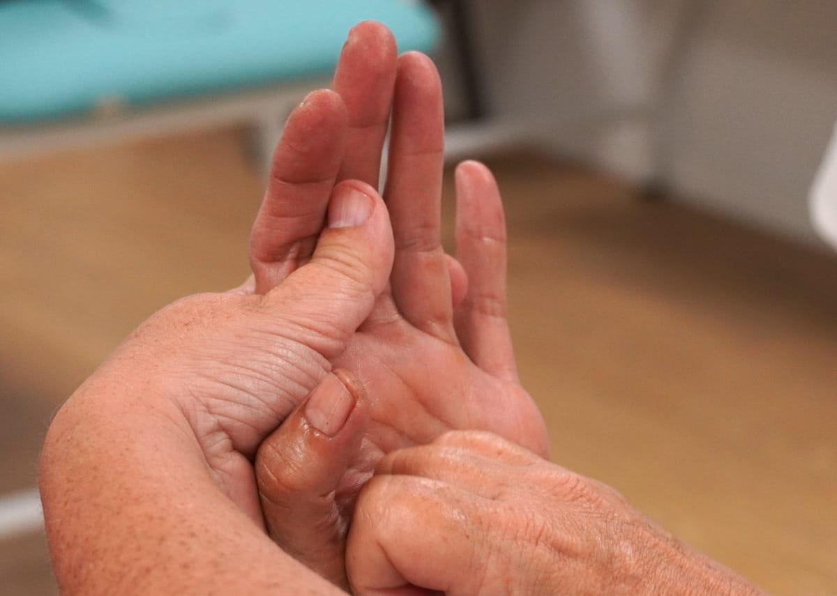 Reflexología mano